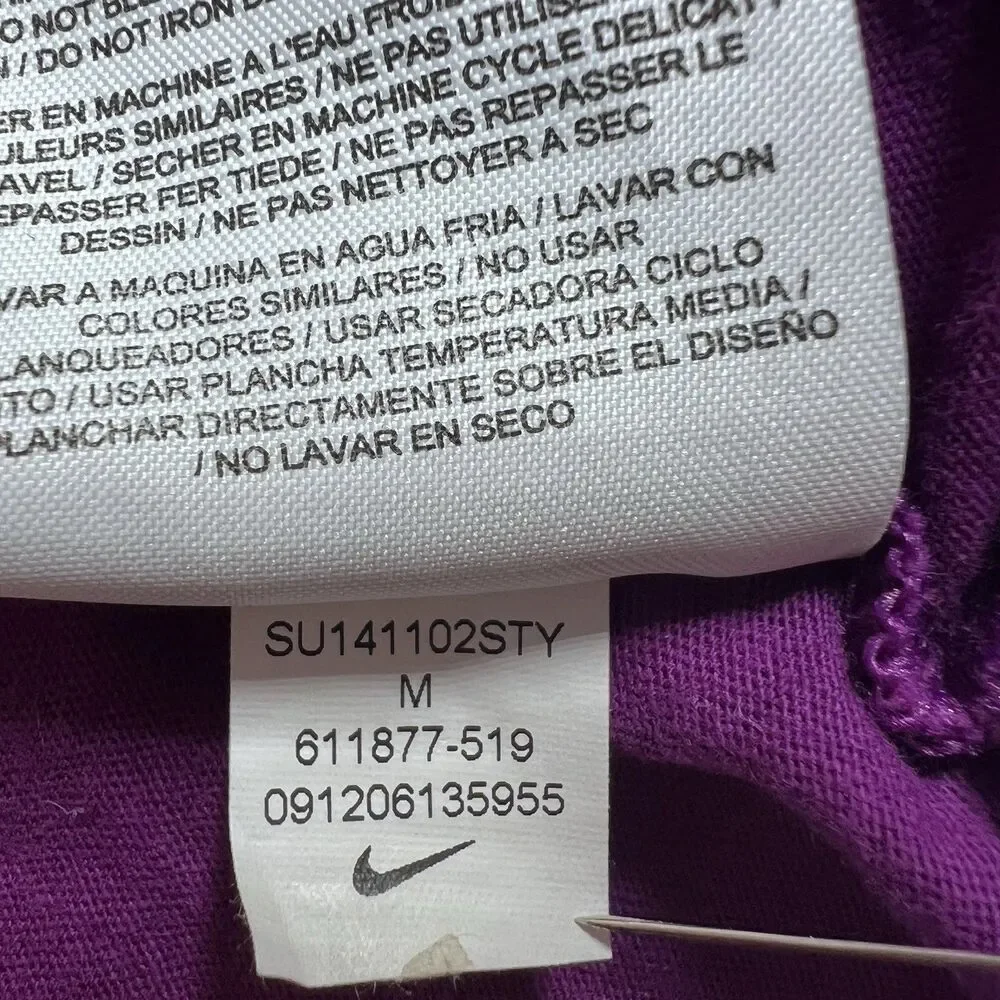 Nike Women’s Medium Purple Racerback Tank Top Get Your Game Up Loose Fit